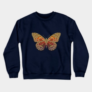 butterfly gold Crewneck Sweatshirt